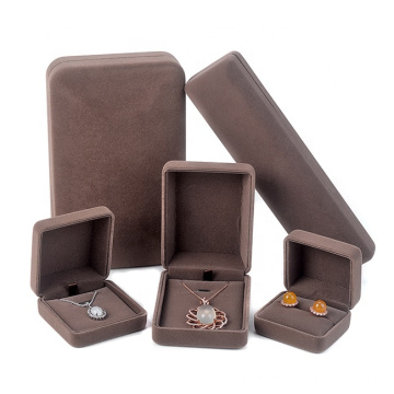 Custom for wedding ring necklace box bracelet box velvet jewelry packaging set box